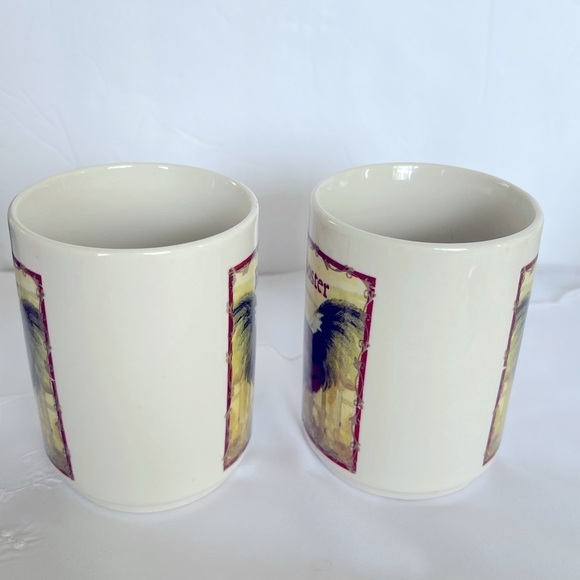 Bay Island Rooster Teapot and Two Tea/Coffee Cups Farmhouse Country Kitc… - Picture 14 of 16